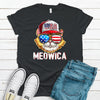 Meowica Trucker Cat, Premium Soft Unisex Tee, Plus Size 2x, 3x, 4x Available, Independence Day Shirt, 4th Of July Shirt, Cat USA Shirt