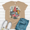 Halloween Tee, Super Cute Trick Or Treat Gnome, Witch Gnome,  Premium Cotton Unisex, Plus Size 2x, 3x, 4x Available