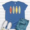 Super Cute Summer Tee, Surfboards, Surfing, Summer Tee, Premium Cotton Unisex, Plus Size 2x, 3x, 4x Available