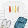 Super Cute Summer Tee, Surfboards, Surfing, Summer Tee, Premium Cotton Unisex, Plus Size 2x, 3x, 4x Available