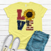 Super Cute Love, American Flag, Sunflower, Patriotic Shirt, Premium Soft Tee Shirt, Choice Of Colors , Soft Tee Shirt, USA Flag