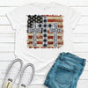 Three Crosses, American Flag, Patriotic Shirt, Premium Soft Tee Shirt, Choice Of Colors , America Shirt, God Bless America Shirt