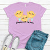 Hanging With My Peeps, Super Cute Chicks And Easter Eggs, Easter Tee Shirt, Spring Chickens, Premium Soft Unisex Tee Shirt, Choice Of Colors