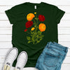 Beautiful Persian Buttercup, Ranunculus Flower, Floral, Premium Soft Tee Shirt, Plus Sizes Available 2x, 3x, 4x, Unique Flower Shirt