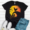 Halloween Chicken Shirt, Harvest Moon Chicken Silhouette, Premium Soft Tee Shirt, Plus Sizes Available 2x, 3x, 4x,