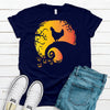 Halloween Chicken Shirt, Harvest Moon Chicken Silhouette, Premium Soft Tee Shirt, Plus Sizes Available 2x, 3x, 4x,