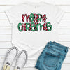 Christmas Shirt, Merry Christmas Polka Dot, Red And Green Christmas, Premium Soft Unisex Shirt, Plus Sizes Available 2x, 3x, 4x,