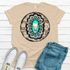 Unusual Turquoise With Steer Skull, Western Look Shirt, Cowboy, Premium Soft Shirt, 2x, 3x, 4x, Plus Sizes Available