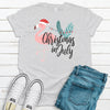 Super Fun Christmas In July, Flamingo Summer Shirt, Premium Cotton Tee , Soft Tee Shirt, Plus Size Available 2x, 3x 4x