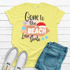 Gone To The Beach, Love Santa, Tropical Christmas, Premium Cotton Tee , Soft Tee Shirt, Plus Size Available 2x, 3x 4x