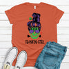 Franken-Girl, Frankenstein Girl With Messy Hair, Bella Canvas Tee, Pick From Several Colors, Super Soft Shirt