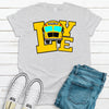 Super Cute Love Bus Driver, Bus Driver Gift, Bus Driver Shirt, Premium Cotton Unisex Tee, Plus Size 2x, 3x, 4x Available