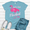 Cute Flamingo Shirt, Let's Get Flocked Up, Primping Flamingo, Soft Premium Tee, Plus Sizes 2x, 3x, 4x Available