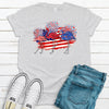 Cute Red White And Blue America Flamingo, Patriotic Flamingo, 4th Of July, Premium Soft Tee, Plus Sizes 3x, 4x Available, Flamingo Shirt