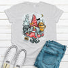 Halloween Tee, Super Cute Trick Or Treat Gnome, Witch Gnome,  Premium Cotton Unisex, Plus Size 2x, 3x, 4x Available