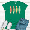 Super Cute Summer Tee, Surfboards, Surfing, Summer Tee, Premium Cotton Unisex, Plus Size 2x, 3x, 4x Available