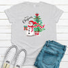 Merry Christmas, Snowman And Christmas Tree, Premium Unisex Tee, Size 2x, 3x, 4x Plus Size Available