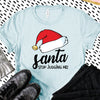 Santa Stop Judging Me, Funny Christmas, Premium Cotton Unisex Tee, Plus Size 2x, 3x, 4x Available