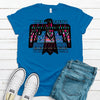 Tribal Thunderbird, Eagle Design, Native Bird,  Premium Cotton Unisex Tee, Plus Size 2x, 3x, 4x Available