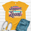 Support Local Tee, Local Shopping Shirt,  Premium Cotton Unisex Tee, Plus Size 2x, 3x, 4x Available