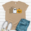 Cute Halloween Shirt, Boo, Pumpkin And Ghost, Premium Unisex Tee , Soft Tee Shirt, Plus Size Available