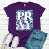 Beautiful Floral Pray Shirt, Christian Tee Shirt, Premium Soft Unisex Tee, Plus Size 2x, 3x, 4x Available