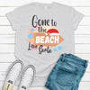 Gone To The Beach, Love Santa, Tropical Christmas, Premium Cotton Tee , Soft Tee Shirt, Plus Size Available 2x, 3x 4x