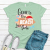 Gone To The Beach, Love Santa, Tropical Christmas, Premium Cotton Tee , Soft Tee Shirt, Plus Size Available 2x, 3x 4x