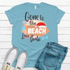 Gone To The Beach, Love Santa, Tropical Christmas, Premium Cotton Tee , Soft Tee Shirt, Plus Size Available 2x, 3x 4x