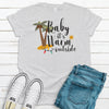 Christmas Shirt, Beach Christmas, Baby It's Warm Outside, Tropical Christmas, Premium Soft Unisex Shirt, Plus Size Available 2x, 3x 4x