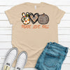 Peace Love Fall, Pumpkin Shirt, Premium Cotton Unisex Tee, Plus Size 2x, 3x, 4x Plus Sizes Available