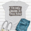 I'm Only Talking To Jesus Today, Christian, Leopard Background, Premium Soft Tee Shirt, 2x, 3x, 4x, Plus Sizes Available