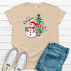 Merry Christmas, Snowman And Christmas Tree, Premium Unisex Tee, Size 2x, 3x, 4x Plus Size Available