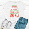 Snow Angels Ice Skating Cookie Dough Snuggle,  Christmas Shirt, Premium Unisex Tee, Plus Size 2x, 3x, 4x Available