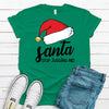 Santa Stop Judging Me, Funny Christmas, Premium Cotton Unisex Tee, Plus Size 2x, 3x, 4x Available