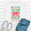 We Elves Try To Stick To The Four Food Groups, Premium Cotton Unisex Tee, Plus Size 2x, 3x, 4x Available