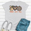 Peace Love Fall, Pumpkin Shirt, Premium Cotton Unisex Tee, Plus Size 2x, 3x, 4x Plus Sizes Available