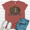 Fall Shirt, Wild About Fall, Animal Print Pumpkin, Premium Soft Unisex Tee, Plus Size 2x, 3x, 4x Plus Sizes Available