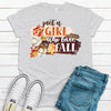 Fall And Pumpkin Tee, Just A Girl Who Loves Fall, Cute Fall Shirt,  Premium Soft Unisex Tee, Plus Size 2x, 3x, 4x Available