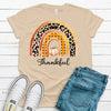 Super Cute Fall Thankful Rainbow, Pumpkin Shirt, Thanksgiving, Premium Soft Unisex Shirt, Plus Sizes Available 2x Fall, 3x Fall, 4x Fall