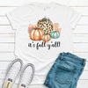 It's Fall Y'all, Blue Polka Dot Pumpkins, Leopard Pumpkin, Premium Unisex Soft Shirt, Plus Sizes Available 2x Fall, 3x Fall, 4x Fall