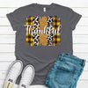 Yellow Plaid Leopard Print Thankful, Premium Unisex Soft Shirt, Plus Sizes Available 2x Fall, 3x Fall, 4x Fall