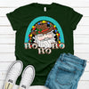 Ho Ho Ho Santa Rainbow, Western Santa, Cowboy Santa, Western Christmas,  Premium Soft Tee Shirt, 2x, 3x, 4x, Plus Sizes Available