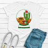 Christmas Cactus Snow Globe, Western Christmas, Premium Unisex Soft Tee, Plus Size 2x Christmas, 3x Christmas, 4x Christmas Available