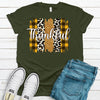 Yellow Plaid Leopard Print Thankful, Premium Unisex Soft Shirt, Plus Sizes Available 2x Fall, 3x Fall, 4x Fall