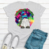 Hippie At Heart, Hippie Gnome, Tie Dye Gnome, Premium Unisex Soft Tee, Plus Sizes Available, 2x Hippie, 3x Hippie, 4x Hippie