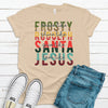 Dance Like Frosty  Shine Like Rudolph  Give Like Santa Love Like Jesus, Premium Cotton Unisex Shirt, Plus Size Available 2x, 3x, 4x, Holiday