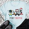 Funny Farm Animals, Merry Christmas, Pig, Chicken, Horse And Donkey, Country Farmhouse, Soft Premium Tee, Plus Sizes 2x, 3x, 4x Available