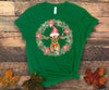 Christmas Goat Wreath, Santa Goat, Cute Goat Christmas, Premium Unisex Tee, 2x Goat, 3x Goat, 4x Goat, Plus Size Available