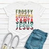 Dance Like Frosty  Shine Like Rudolph  Give Like Santa Love Like Jesus, Premium Cotton Unisex Shirt, Plus Size Available 2x, 3x, 4x, Holiday